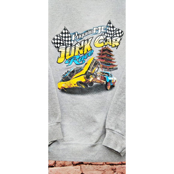 Pagoda Junk Car Race Sweatshirt/Hoodie Printed On Front & Back - Picture 9 of 10